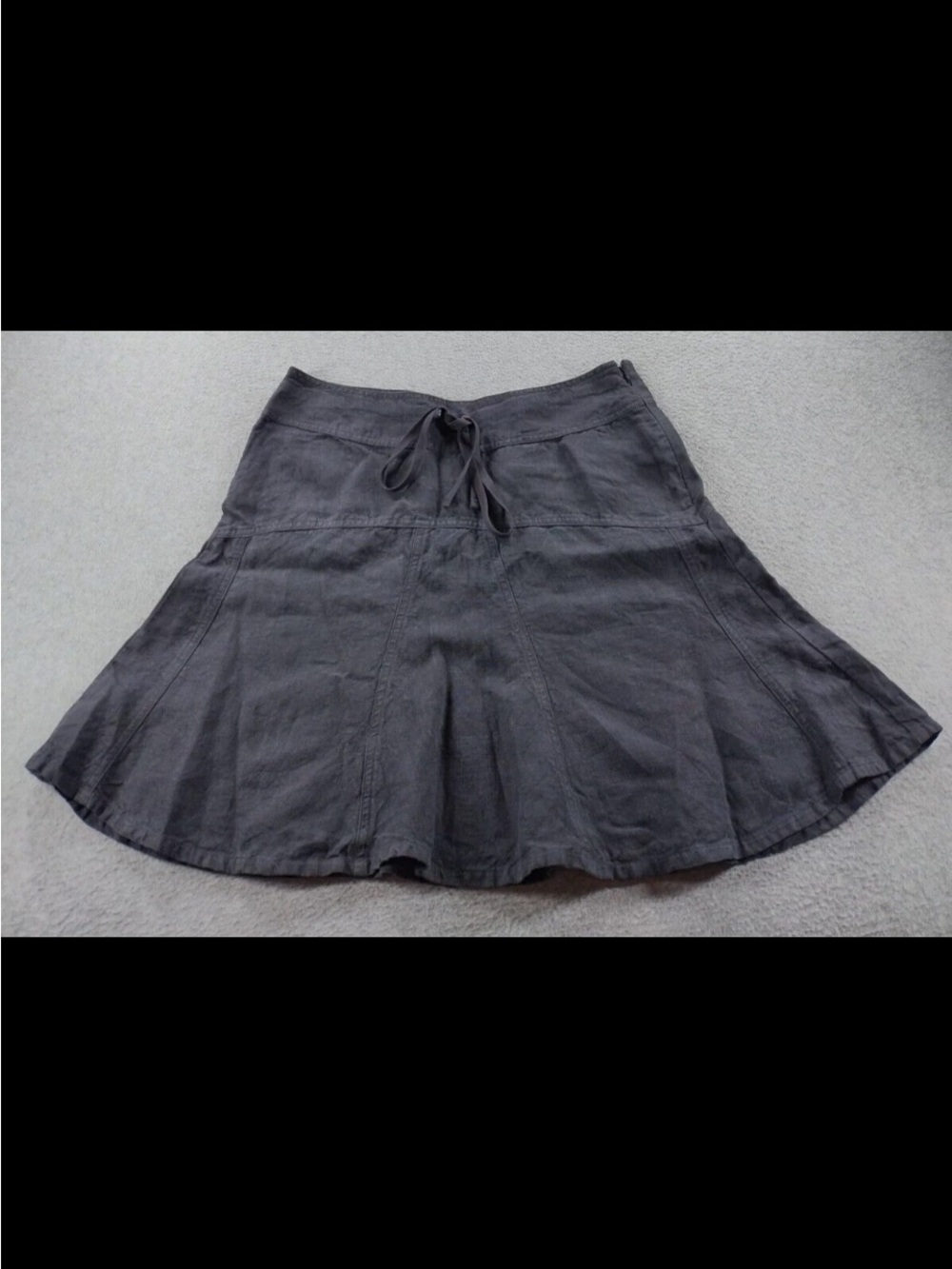 Athleta 100% Linen Gray Tennis Skirt
